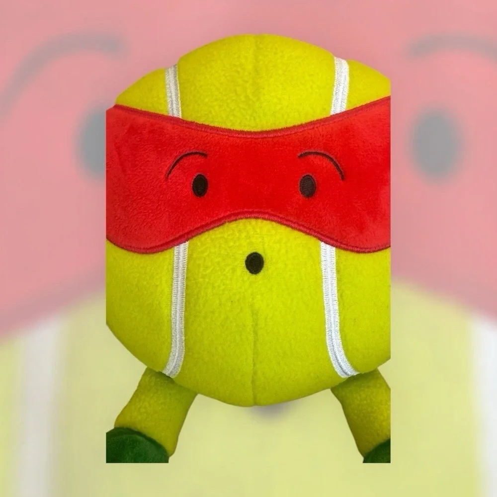 FAO Schwarz Heroes of the Game Tennis Ball Ninja Plush Red Mask NWT‎
